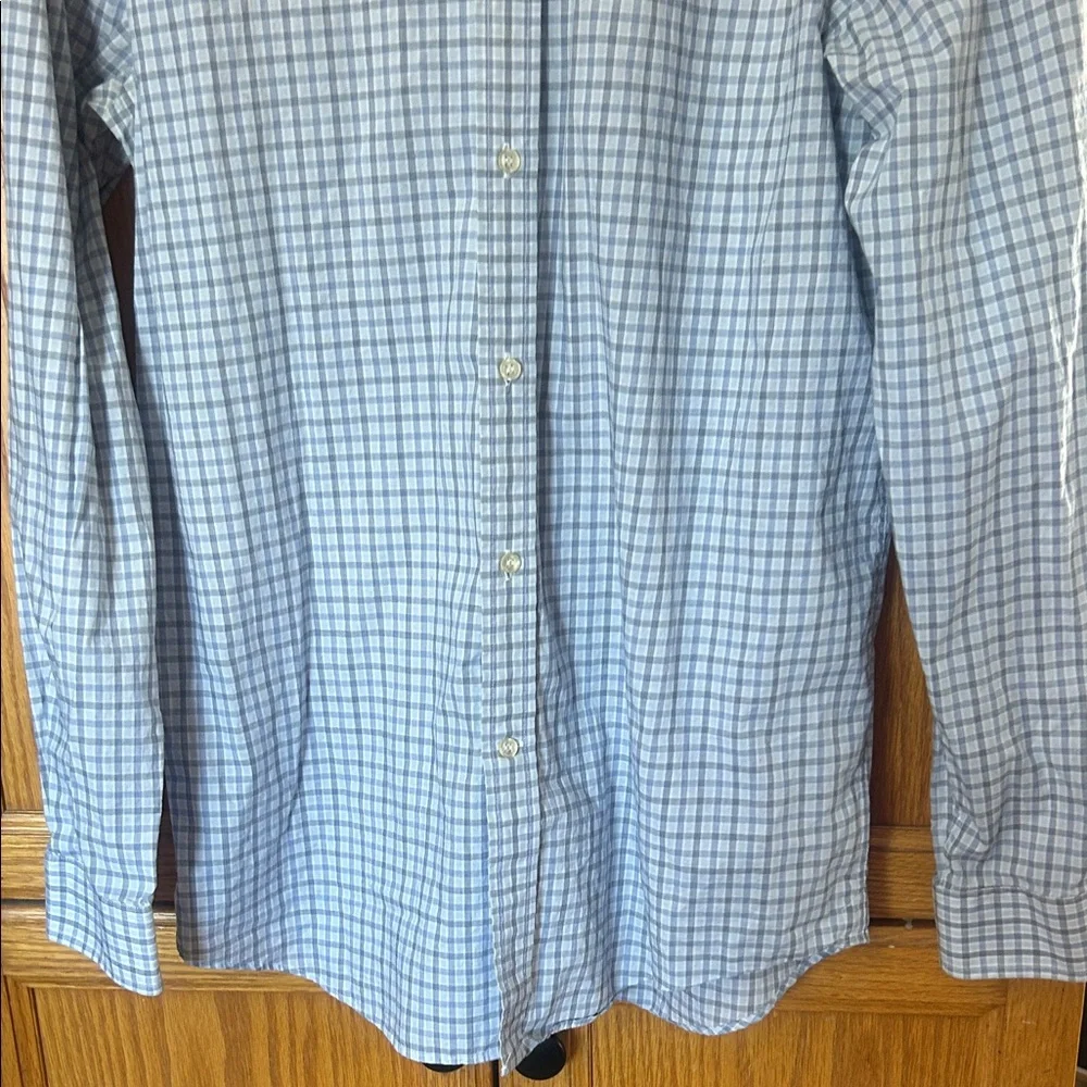 Lacoste Men's Light Blue Plaid Shirt - Picture 2 of 4